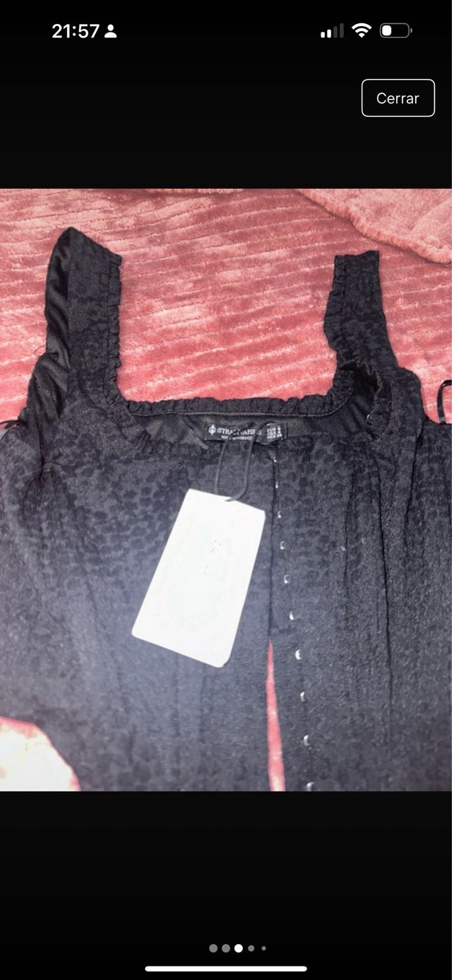 Top negro Stradivarius