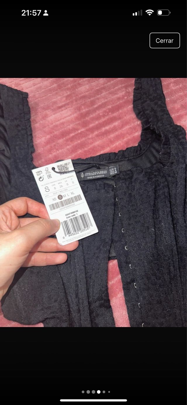 Top negro Stradivarius