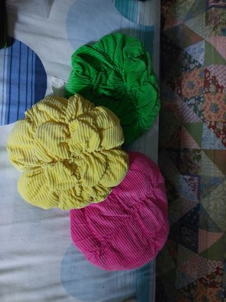 Set 3 cuscini sgabelli bimbi colorati