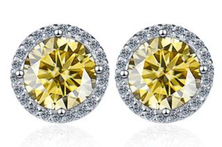 Pendientes plata S925 moissanitas