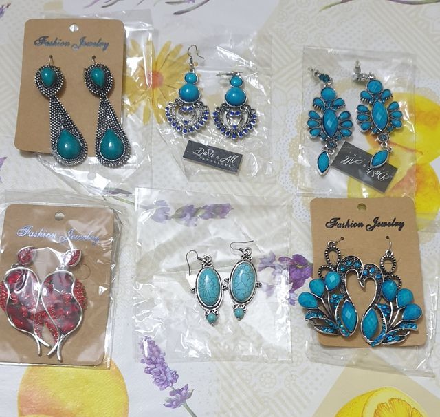 Orecchini pendenti - 6 paia