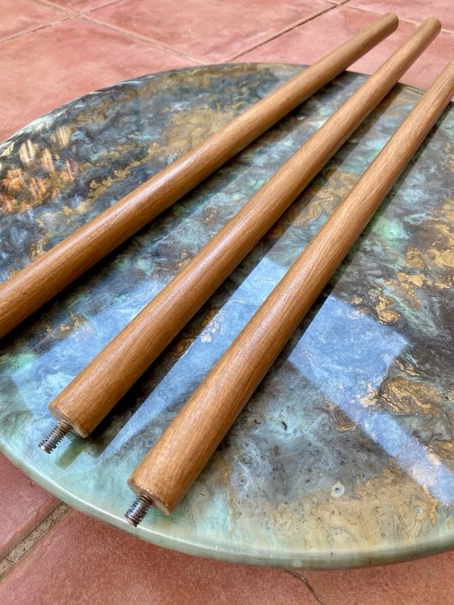 Mesa redonda de madera | Estilo moderno