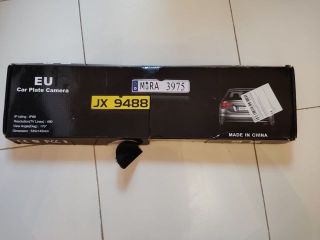 Câmara Matrícula Carro EU