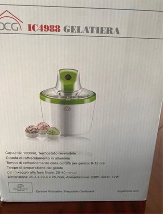 Gelatiera DCG IC4988 - 1200ml. Gelatiera nuova
