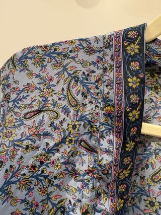 Kimono corto azul