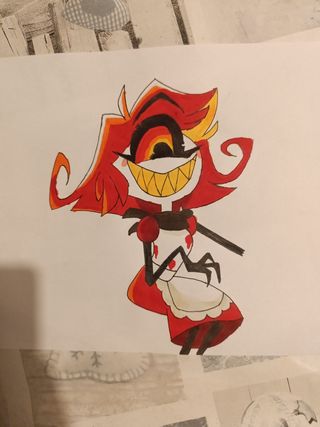 Dibujo Niffty Hazbin Hotel