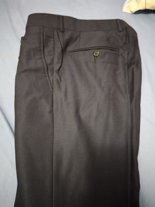Traje novio azul marino