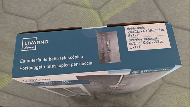 Estantería ducha telescópica Livarno. NUEVA.