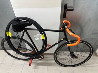 Bicicleta Fixie carretera negra