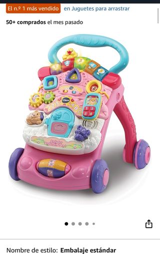 Andador VTech 2 en 1 Rosa