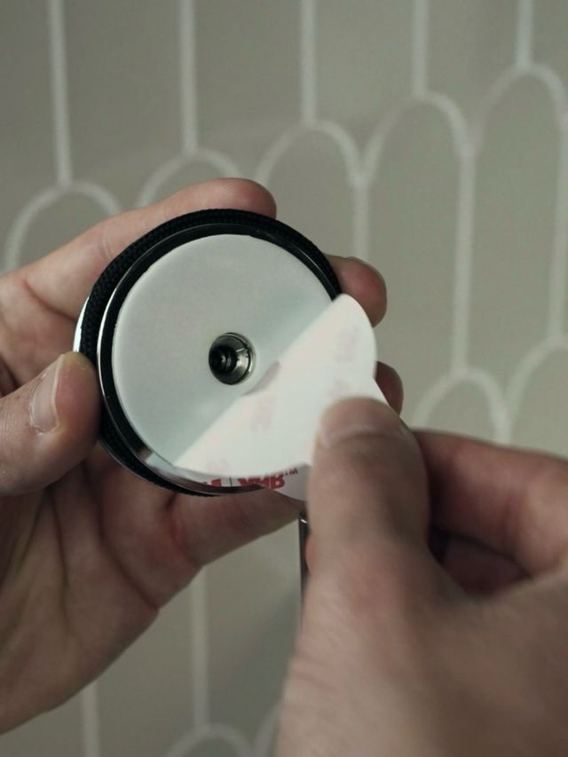 2 Portarrollos adhesivos - Cosmic Diabolo - Blanco