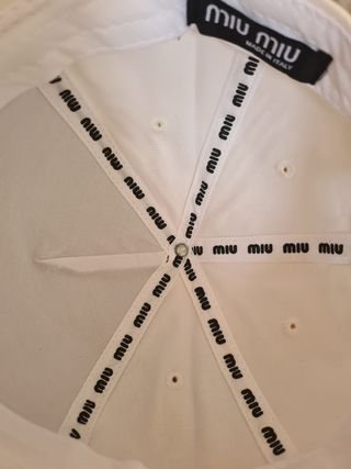 Gorra MIU MIU blanca