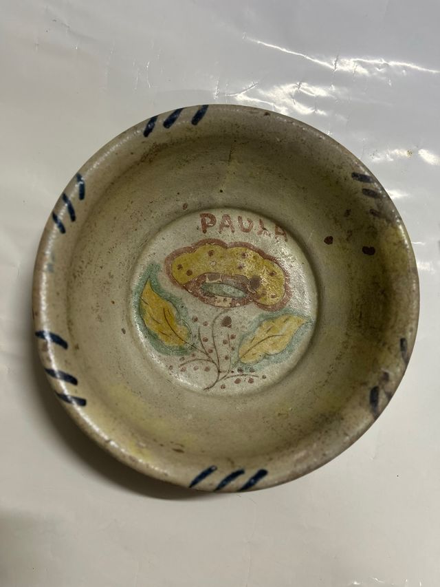 Lebrillo/Piatto rustico dipinto a mano