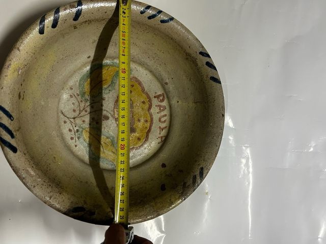 Lebrillo/Piatto rustico dipinto a mano