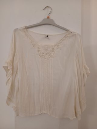 Blusa blanca mujer
