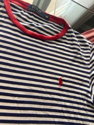Camiseta Polo Ralph Lauren XS rayas azul marino