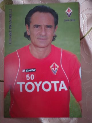 Cartolina Cesare Prandelli Fiorentina 09/10