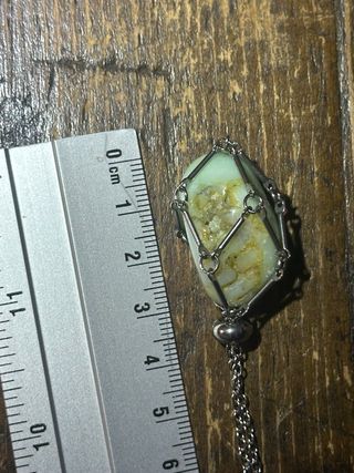 Ciondolo Crisoprasio Gabbia Argento