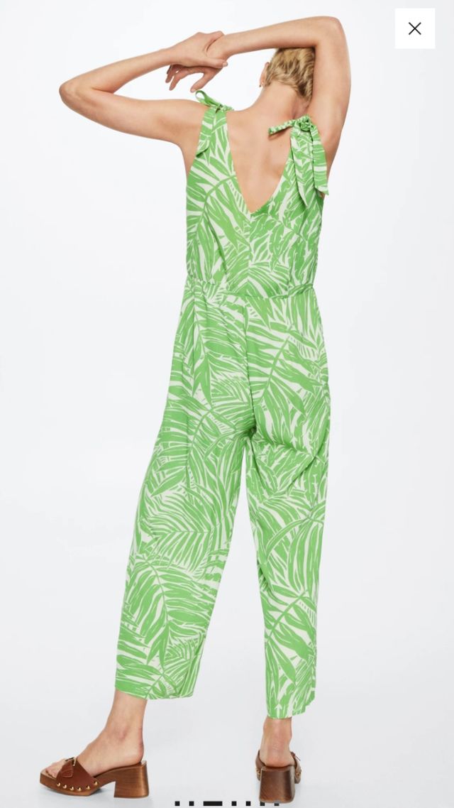 Mono Mango verde estampado