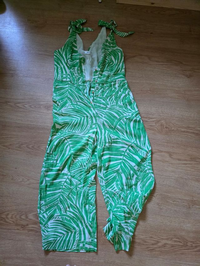 Mono Mango verde estampado