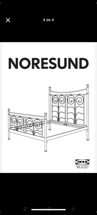 Cama Ikea 1,60 x 2,00