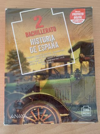 Historia de España Segundo 
de Bachillerato