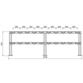 SOPORTE DE MANCUERNAS PARA 10 PARES COMERCIAL HMS 