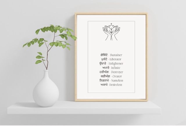 Cuadro Yoga Loto y Mantra Kundalini 
