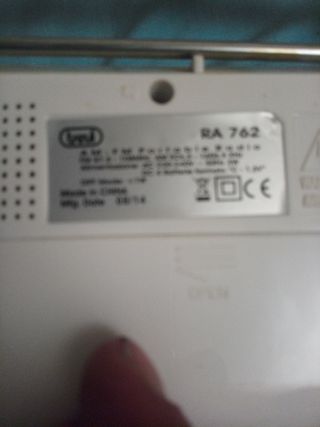 Radio treul - Portátil Blanco/Negro