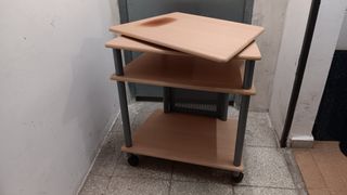 Mesa TV giratoria - Madera y metal