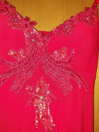 Vestido rojo largo fiesta