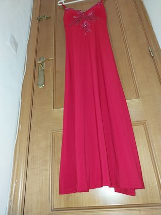Vestido rojo largo fiesta
