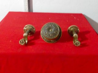 Pomo y apliques bronce antiguo