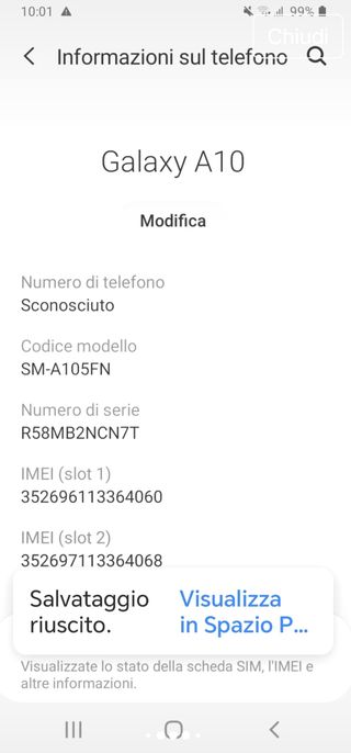 Samsung Galaxy A10 32GB - Dual SIM azzurro
