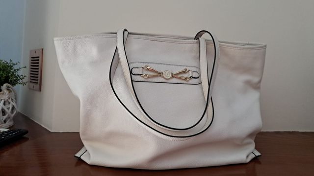 Borsa Pollini Pelle Bianca misure 48x33