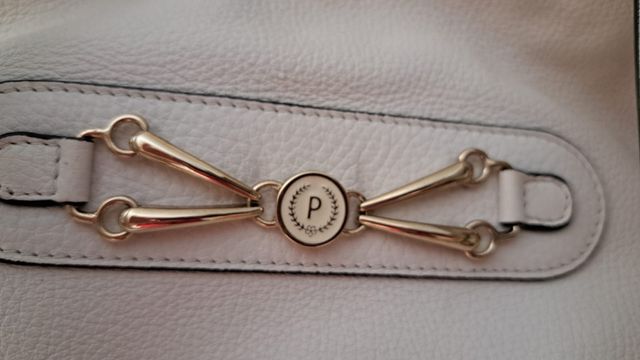 Borsa Pollini Pelle Bianca misure 48x33