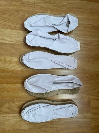 Alpargatas blancas - 5 pares
