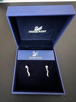 Pendientes Swarovski Plata