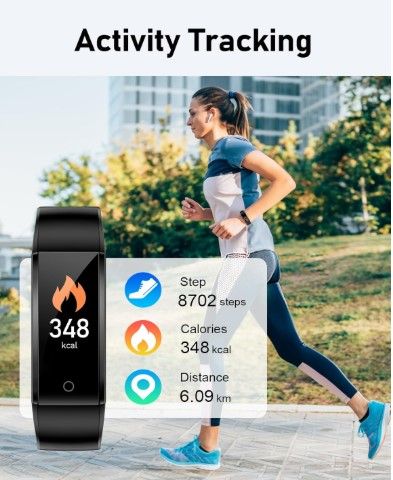 Pulsera Actividad Fitness Tracker - Negra