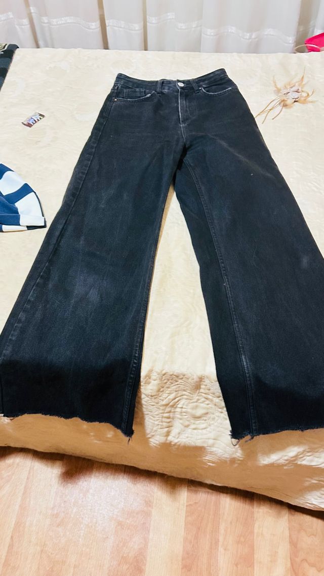 Vaqueros negros Wide Leg