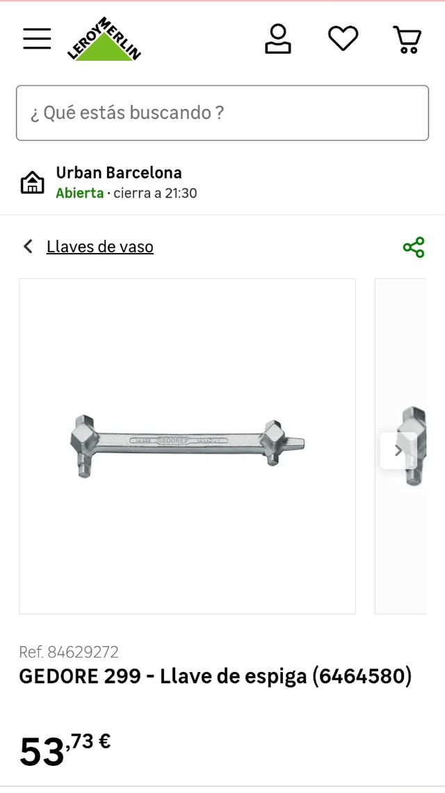 Llave espiga GEDORE - herramienta