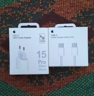 CARGADOR IPHONE 16/15/IPAD 35W+CABLE 240W 2m USB-C