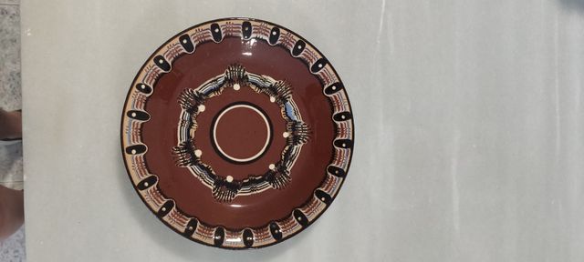 Plato decorativo artesanal pequeño