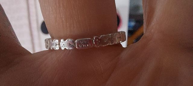 Anillo TOUS plata 925. Talla 14