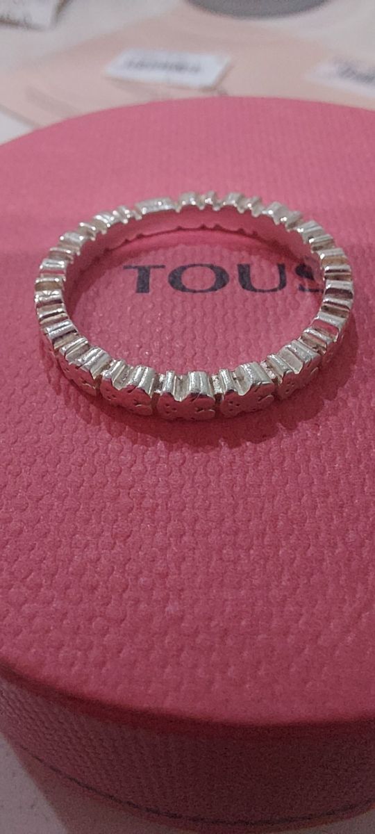Anillo TOUS plata 925. Talla 14