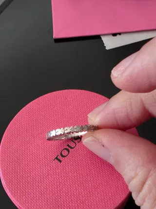Anillo TOUS plata 925. Talla 14