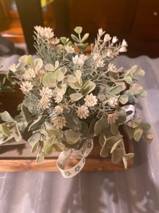 Maceta zinc con flores - Decoración terraza