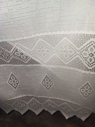 Cortinas lino beige-naranja