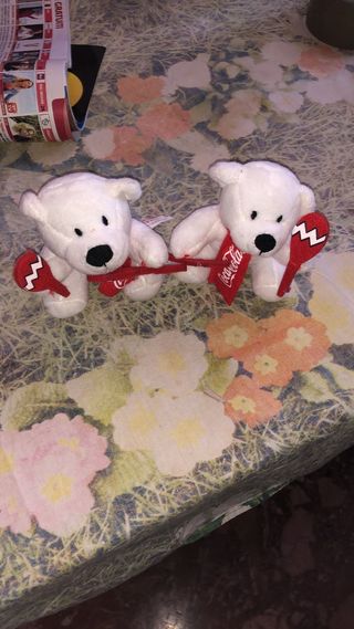 2 Orsetti Coca Cola Peluche