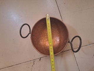 Juego cacerolas cobre antiguo